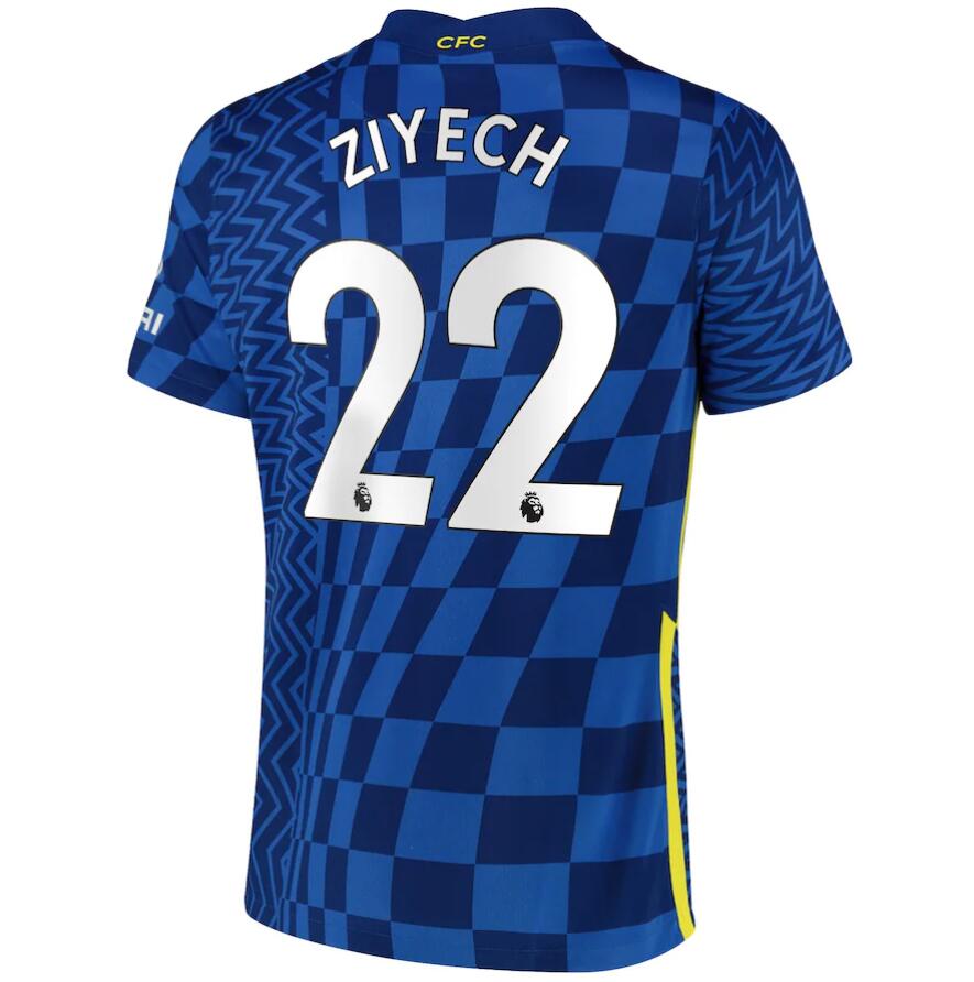 2021/22 Chelsea Home Kit Soccer Jersey Ziyech 22 printing